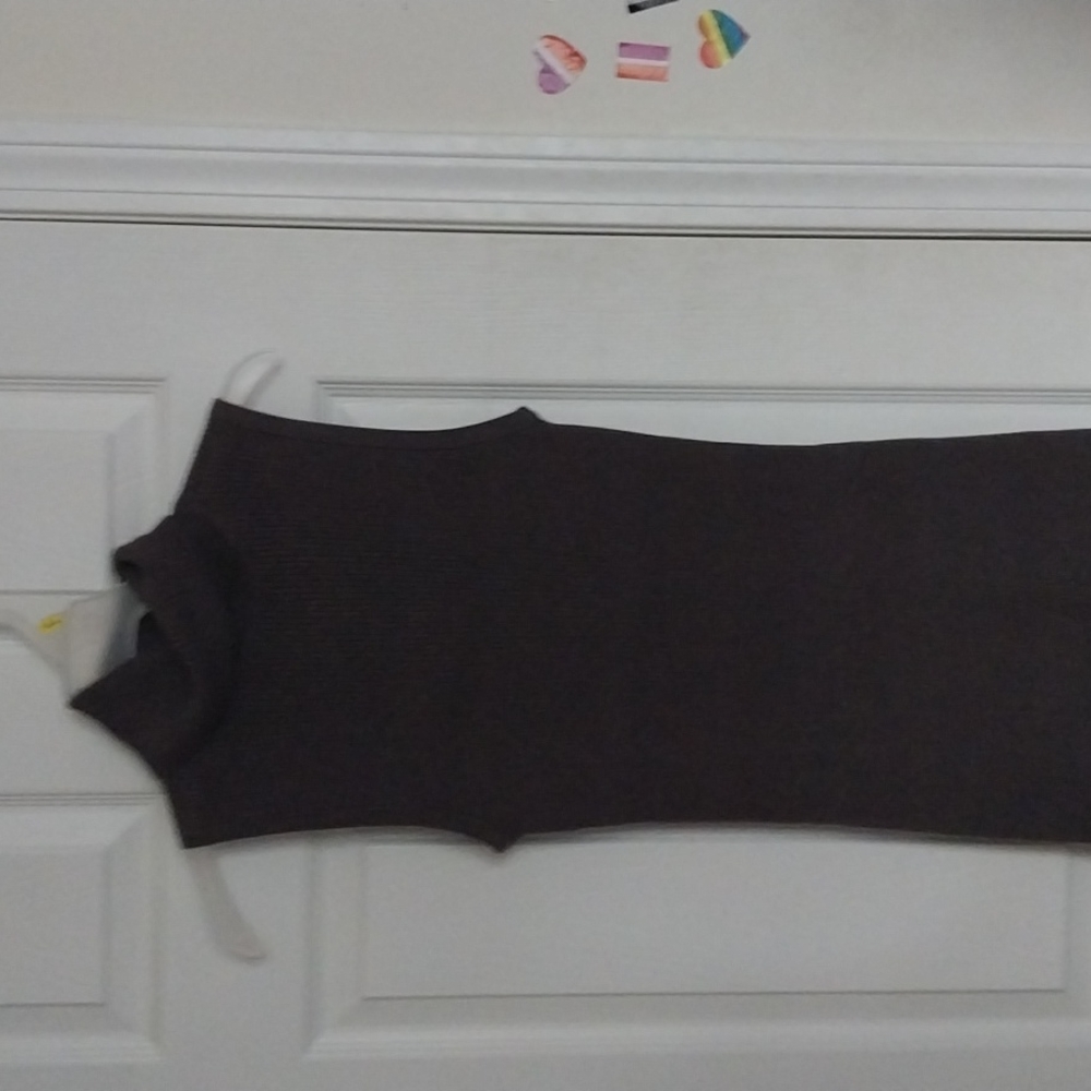 Knee length sweater dress